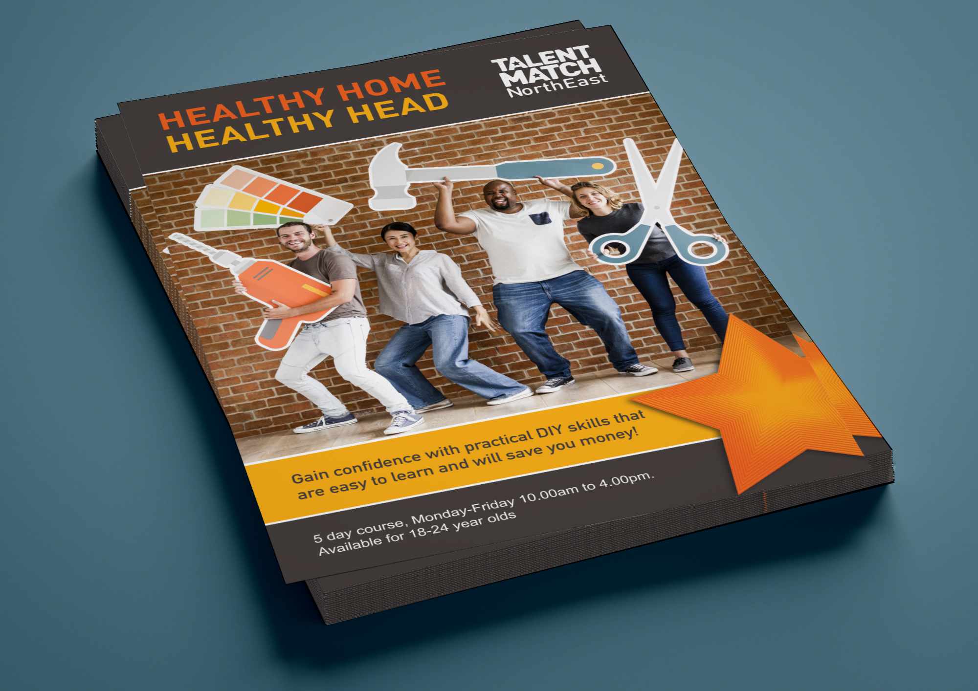 Talent Match – Healthy Home, Healthy Head – Flyer