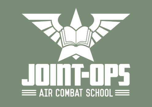 Reverse on background logo lockup #1 Joint-Ops reverse on colours logo lockup #1