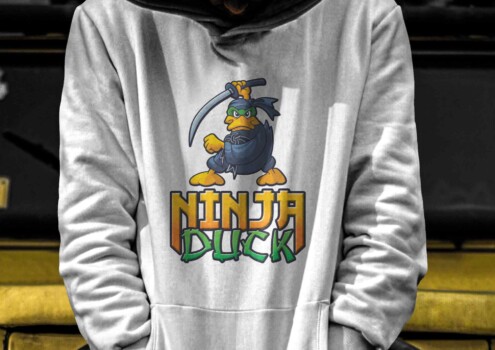 Ninja Duck - Illustration for Merchandise Ninja Duck - Illustration for Merchandise